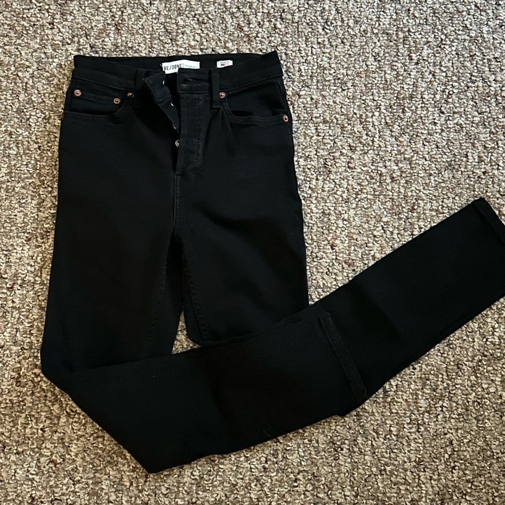Re/Done Women's Black Jeans